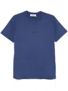 Stone Island Logo-print T-shirt In Blue