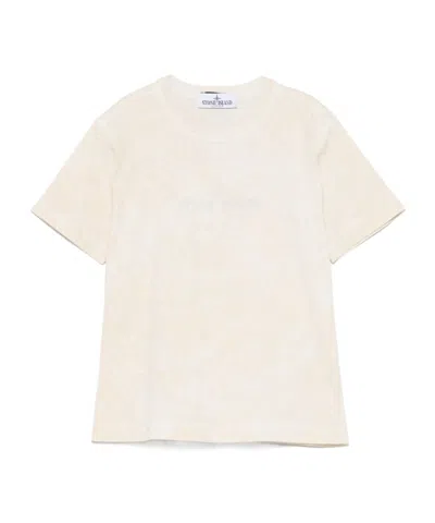 Stone Island Logo-print T-shirt In Nude