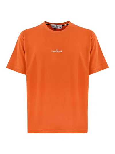 Stone Island Camiseta - Naranja In Orange