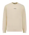 Stone Island Logo Printed Crewneck Sweatshirt In Neutral