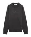 Stone Island Logo Printed Crewneck Sweatshirt In Gray