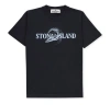 STONE ISLAND LOGO-PRINTED CREWNECK T-SHIRT