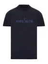 Stone Island 2100020 Organic Cotton Jersey In Blue
