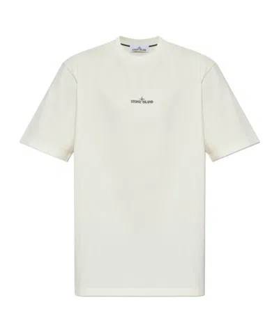 STONE ISLAND STONE ISLAND LOGO PRINTED T-SHIRT