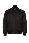Stone Island Compass-badge Bomber Jacket In Black