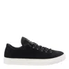 Stone Island Black Low Top Sneakers With Logo Patch On The Tongue In Suede Man In Black