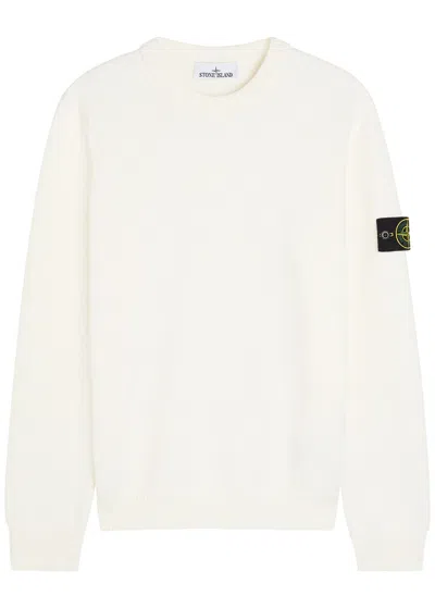 STONE ISLAND STONE ISLAND LOGO STRETCH-COTTON JUMPER