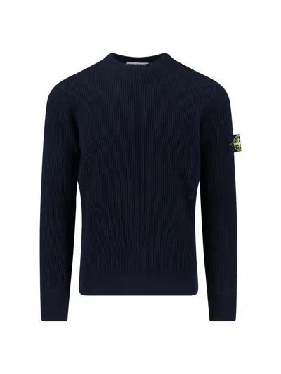 STONE ISLAND LOGO SWEATER
