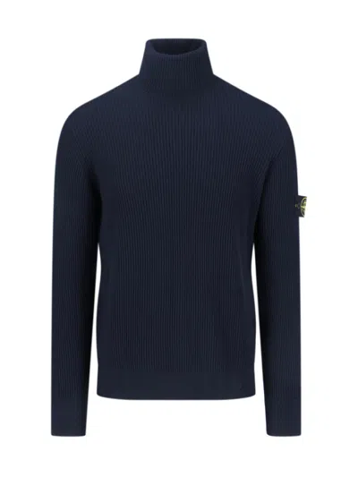 STONE ISLAND LOGO SWEATER