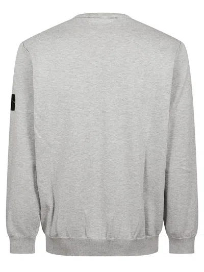 Stone Island Logo Sweater In Gray
