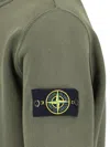 Stone Island Cotton Fleece Crew Neck Sweatshirt Clothing In Green