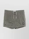 Stone Island Logo Swim Shorts With Pockets And Drawstring