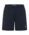 Stone Island Logo-patch Swim Shorts In Black