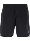 Stone Island Waistband Elastic Back Pocket Shorts In Blue