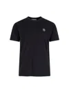 Stone Island Short-sleeved Cotton Jersey T-shirt In Black
