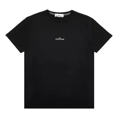 STONE ISLAND STONE ISLAND LOGO T-SHIRT 'BLACK'