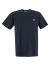 Stone Island Classic Small Logo Tee In Blue