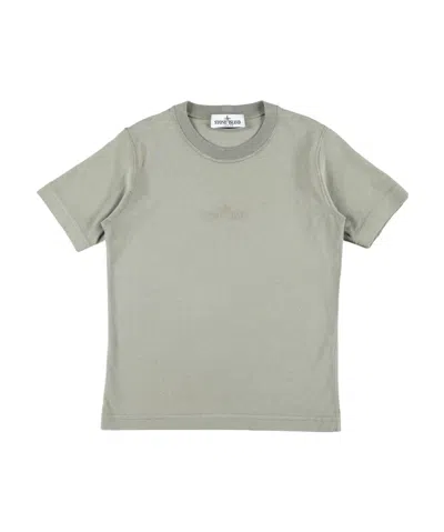 Stone Island Logo T-shirt In Brown