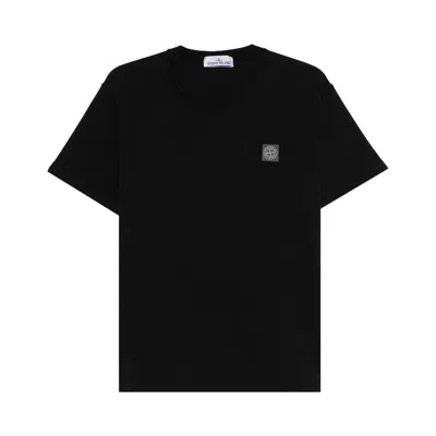 Pre-owned Stone Island Logo T-shirt 'ink' | Blue | Men's Size S