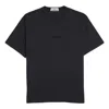 Stone Island Logo T-shirt 'navy Blue' In Black