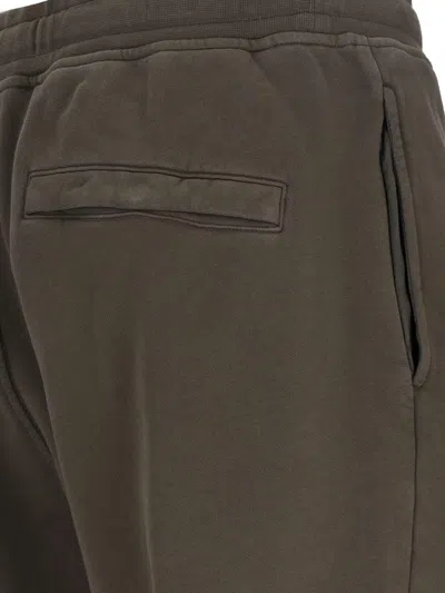 Stone Island Logo Track Pants In Green