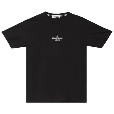 Pre-owned Stone Island Logo T-shirt 'black' | Men's Size S