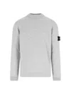 Stone Island 5100056 Lambswool Sweater In Gray