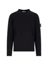 Stone Island Cotton Sweatshirt In Black