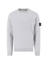 Stone Island 5100056 Lambswool Sweater In Gray