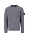 Stone Island Compass-badge Sweater In Gray