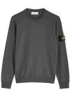 Stone Island Khaki 5100071 Light Rws Pure Wool Sweater In Grey