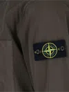 Stone Island Relaxed-fit Green Jacket With Adjustable Drawstrings