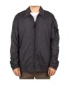 Shop Stone Island Logo Zipper Casual Jacket In Gray