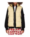 Stone Island Kids Beige Zip Down Vest In Nude