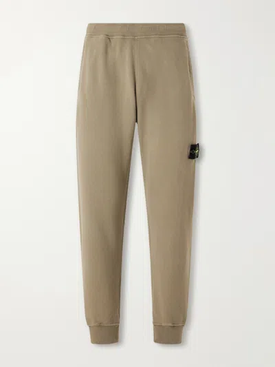Stone Island 6200012 Brushed Organic-cotton Fleece Trousers In Multi
