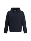 Stone Island Relaxed Fit Black Hoodie In Blue