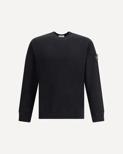 Stone Island Logoed Sweatshirt In Black