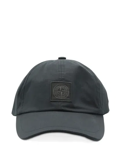 Stone Island Logo-patch Baseball Cap In Gray