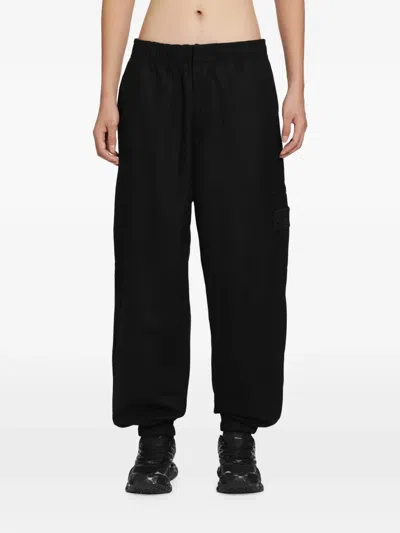 Stone Island Logo-patch Cargo Pants In Black