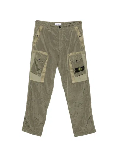 Stone Island Casual Trousers With Belt Loops In Gray
