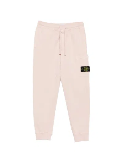 Stone Island Logo-patch Cargo Track Pants In Neutral