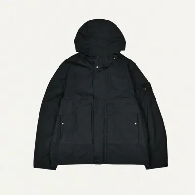 Stone Island Logo-patch Jacket In Black