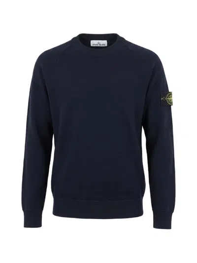 Stone Island Ribbed Neckline Overlock Sweater Size M In Animal Print