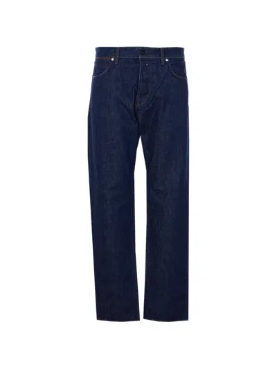 Stone Island Regular-straight-fit Five-pocket Jeans With Rinsed Finish In Blue
