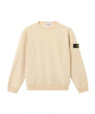 Stone Island Kids' Logo-patch Sweatshirt In Neutral