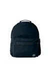 Stone Island Logo-patch Zip-pocket Backpack In Blue