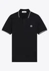 Stone Island Mens Black Brand-patch Regular-fit Stretch-cotton Polo Shirt Xl In Black