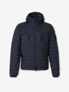 Stone Island Seamless And Anti-drop Hooded Down Jacket Clothing In Blue
