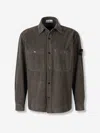 Stone Island Logo-patch Jacket In Brown