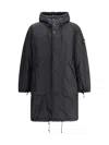 Stone Island Long Down Jacket In Multi